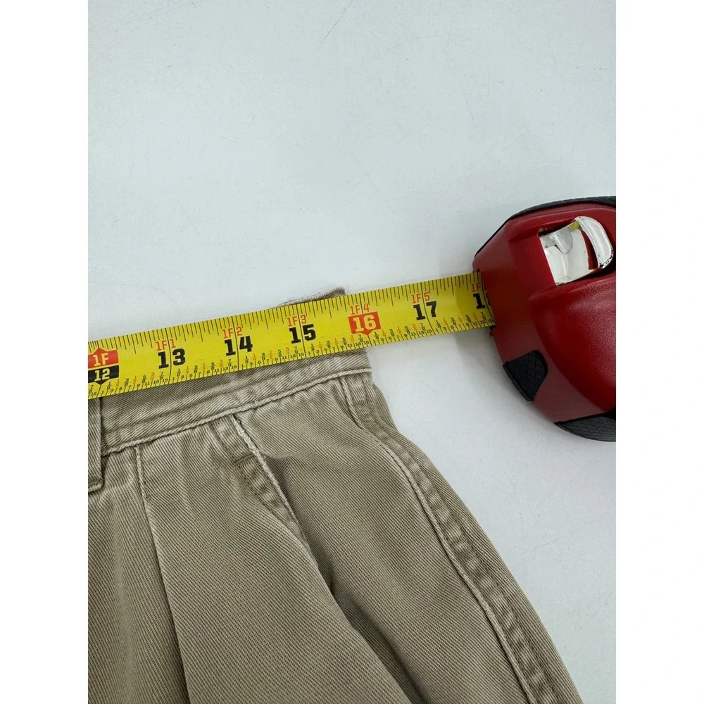 Tommy Bahama Mens Pleated Chino Shorts Khaki Tan Tencel‎ Cotton Size 33